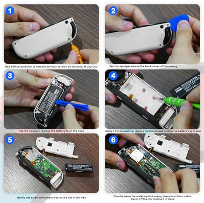 VGBUS Joypad Joystick Replacement Joy-con Repair Tools Kit Joystick Replacement for Nintendo Switch Joy-Con Controller/Switch Lite/Switch OLED Fix Joystick Drift 32PCS