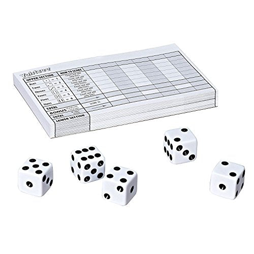 Hasbro Gaming Yahtzee Board Game, Fast-Playing Dice Game for Kids, Teens, and Adults, Strategy Games, Family Games for Kids, 2 or More Players, Ages 8 and Up