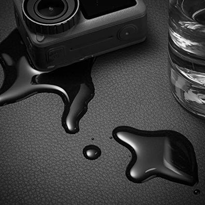 Nekmit Leather Desk Blotter Pad 24 x 14 Inches, Flat, Non-Slip, Waterproof, Black - color: Black, size: 24" x 14"