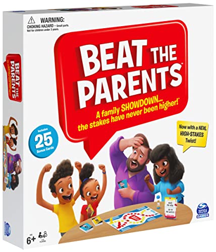 Beat The Parents Classic Family Trivia Game, Kids Vs Parents, with 25 Bonus Cards for Ages 6 and up (Amazon Exclusive) - color: Beat the Parents W/ 25 Bonus Cards - Amazon Exclusive