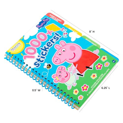 Fashion Angels Peppa Pig 1000+ Tabbed Sticker Collection Book | Includes Holographic, Vinyl & Alphabet Stickers with Peppa Pig & Friends, for Kids Ages 6+ - color: Peppa Pig