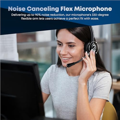 TruVoice Voicepro 20 Headset and Webcam Bundle | Double Ear USB Headset, 1080P Webcam, All-in-One Combination
