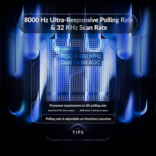 Keychron J2 HE Hall Effect Wired Gaming Keyboard Volume Knob, 8000Hz Rapid Trigger Programmable RGB Hot-Swap Ultra-Fast Magnetic Linear Switch, Non-Shine-Through PBT for Mac Windows Linux - 75% Layout