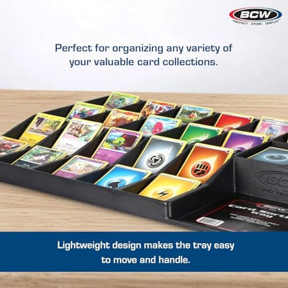 BCW Card Sorting Tray - 1 ct | 24-Cell Trading Card Organizer for TCG & Sports Cards | Ideal for Pokémon, Baseball, and Magic | Lightweight Card Sorter Tray - style: Single