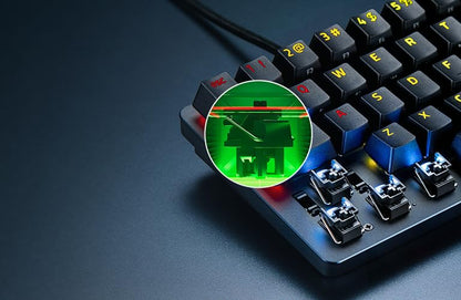 Razer Huntsman Mini Special Edition, 60% Optical Gaming Keyboard (Linear Red Switch) (Renewed)
