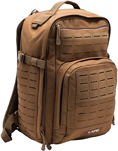 LAPG Atlas 12 Hour Tactical Backpack for Men & Women, Survival Gear Bag, Large Hiking Camping Bug Out Backpack, Coyote - color: Coyote