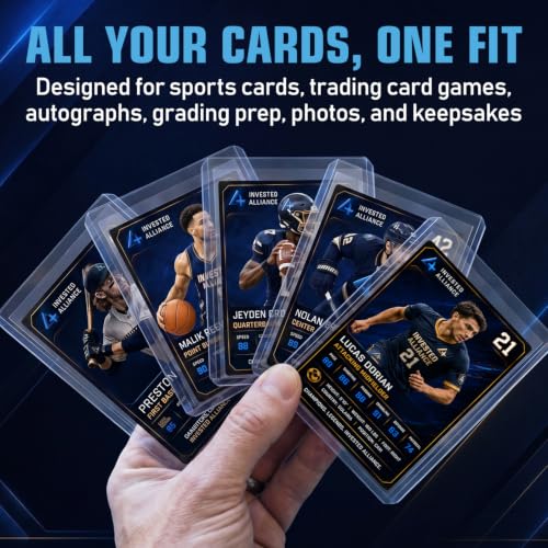Premium Seamless 20PT - 360PT Thick Top Loaders for Cards | Top Loader Card Holder, Baseball Card Sleeves Hard Plastic, Hard Trading Cards Sleeves, TCG Sports Sleeve Hards, Toploader Clear Plastic. - style: 55PT - 100 Count
