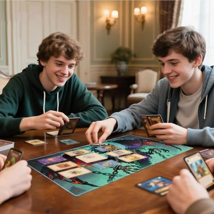 for MTG Playmat, for TCG Play Mat, 24 x 14 inches,Magic Game Card Commander Playmat,Trading Card Inked Game Mat Battle Game Rubber Non-Slip - Bone Dragon - color: Bone Dragon