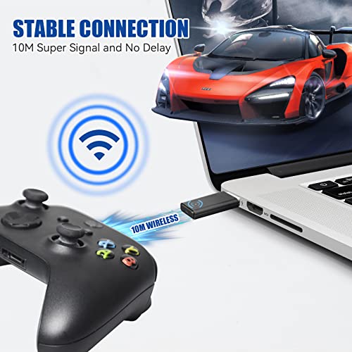 Xbox Wireless Adapter for PC & Controller-Compatible with Xbox One, One X/S | Compatible with Xbox One, One X|S, Elite, Series X|S