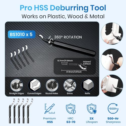 84Pcs 3D Printer Accessories, 3D Printer Tools Kit with Slotted Organizer Bag, PTFE Nozzle Anti-Stick Coating, T12 Needle Files, Deburring Tool, for All FDM/SLA, Bambu Lab, Ender 3, Anycubic,etc