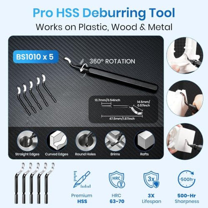 84Pcs 3D Printer Accessories, 3D Printer Tools Kit with Slotted Organizer Bag, PTFE Nozzle Anti-Stick Coating, T12 Needle Files, Deburring Tool, for All FDM/SLA, Bambu Lab, Ender 3, Anycubic,etc