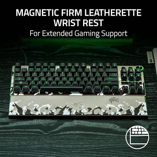 Razer Huntsman V3 Pro TKL 8KHz Esports Gaming Keyboard: Analog Optical Switches Gen 2-8000 Hz Polling Snap Tap - Rapid Trigger - Adjustable Actuation - Media Controls - Niko Edition - color: Niko Edition, size: TKL, style: 8000 Hz Polling