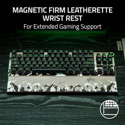 Razer Huntsman V3 Pro TKL 8KHz Esports Gaming Keyboard: Analog Optical Switches Gen 2-8000 Hz Polling Snap Tap - Rapid Trigger - Adjustable Actuation - Media Controls - Niko Edition - color: Niko Edition, size: TKL, style: 8000 Hz Polling