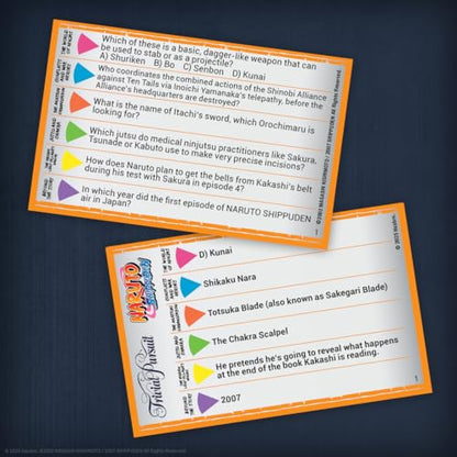 Trivial Pursuit: Naruto, Quick Play Edition Game, Test Your Knowledge with 600 Questions in 6 Categories Including The World of Ninjas, Akatsuki Organization and More, Officially Licensed Merchandise