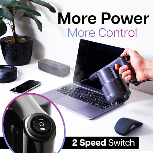 AirTec Ultra Electric Air Duster Blower for PC, Laptop, Console, Electronics and Home Cleaning, Environmental Alternative to Spray air can Duster Keyboard Cleaner (Type 6)