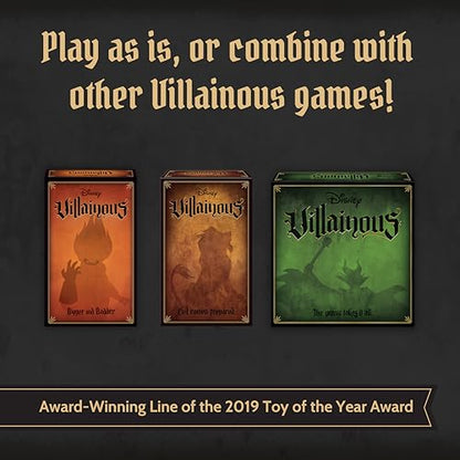 Ravensburger Disney Villainous - Introduction to Evil Strategy Board Game - Compatible with Other Villainous Games - Includes Lorcana Promo Card - Ages 10+