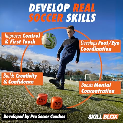 Kick Up Soccer Training Dice Game 2 Pack | Soccer Gifts for Boys | Kick Up & Shooting Training Dice | Fun Soccer Skill Games for Kids | Screen Free Sports Toys & Soccer Gifts - size: Kick Up Dice