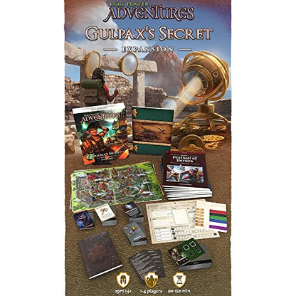 Roll Player Adventures: Gulpax's Secret Expansion | an exciting new Full Campaign | Explore new Locations, Battle new Foes! | Age 14+, 1-4 Players, 90-150 Min by Thunderworks Games - style: Gulpax's Secret