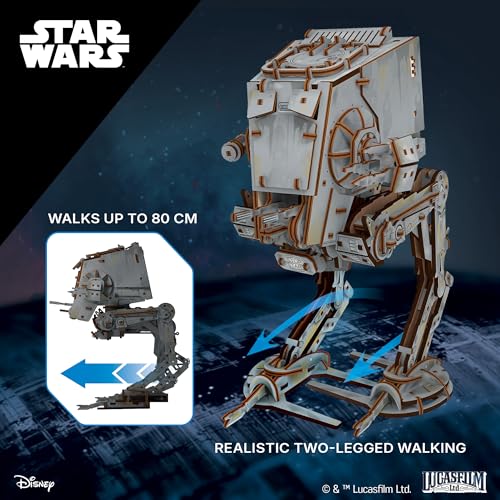 UGEARS Star Wars ™ AT-ST Walker ™ Wooden 3D Puzzles for Adults - DIY Mechanical Star Wars Model Kit, Brain Teaser Puzzles for Adults, 3D Puzzle Hobbies for Men and Women, Model Kits