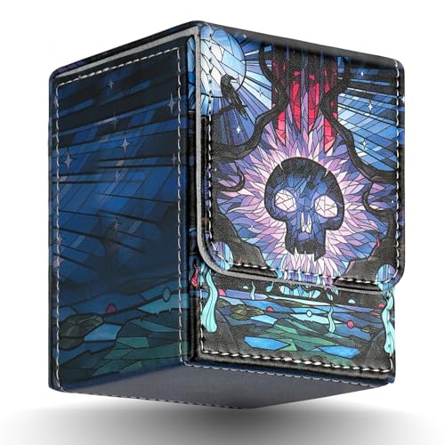 Card Deck Box for MTG Card Storage Box Holds 100 Plus Single Sleeved Cards with Trading Cards Games TCG Yugioh etc. (5 Pack) - color: Five Colors