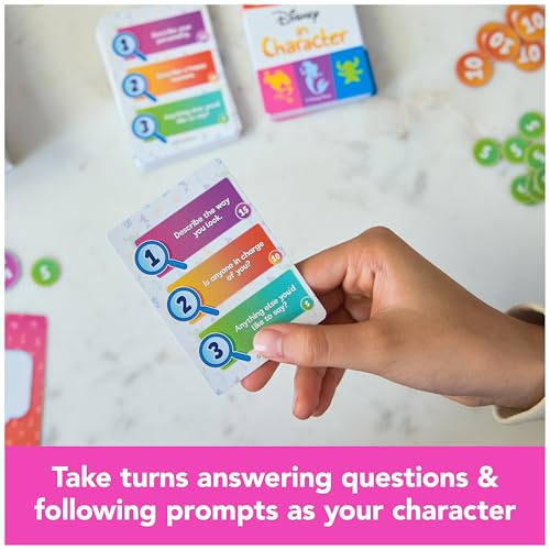 Spin Master Games Disney in Character Guessing Family Game | Act Out & Guess Disney Characters, Encourages Creative Thinking STEM Skills, Family Game Night, For 2-4 Players, Ages 8+ - style: Modern