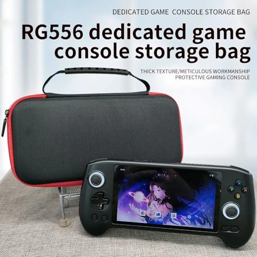 Hesupy Hard Carrying Case for RG556 Retro Handheld Game Console, Travel Storage Bag for RG556 Portable Organizer Protective Cover Shockproof Protection Case