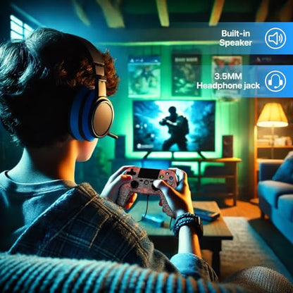 2 Pack Wireless Controller for PS4, With Adjustable RGB Lighting, 1000mAh Battery, Dual Vibration Motors, and 6-Axis Gyroscope, Gaming Controller Compatible with Playstation 4/Slim/Pro/PC/IOS/Android - color: Black and White