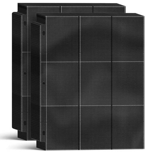 Trading Card Binder Sleeves, Baseball Holder Fit for Standard Size Sport Cards, 3 Ring Binder (Black) - color: Black, size: 100 count