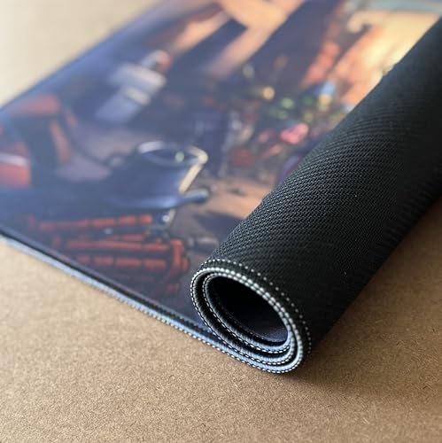 Foxtrot Designs MTG Playmat, 24in x 14in, Premium Stitched Edges, Non-Slip Bottom for MTG and Other TCGs. TCG Play Mat, Desk Mat, Goblin Design (Hog Goblin) - color: Hog Goblin