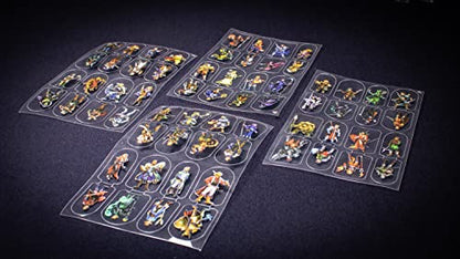 Arcknight Flat Plastic Miniatures: Underground; 62 Unique Subterranean-Themed Minis for DND 5e and Pathfinder; Affordable, Skinny Figurines for Dungeons and Dragons and Other Tabletop RPG Games