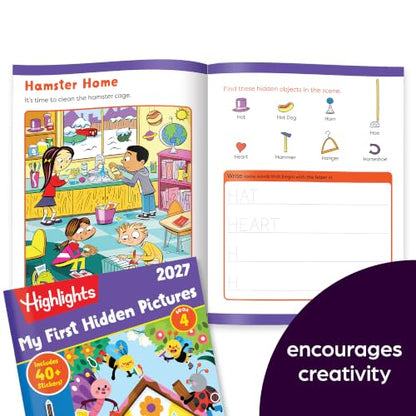 Highlights My First Hidden Pictures 2027 Special Edition Gift Set | Seek and Find Book Set for Little Ones with Simple Hidden Objects, Just Right Puzzles, Stickers and More for Kids Ages 3-6
