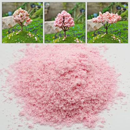 Cayway 5 Color Tree Powder Model, Simulation Tree Powder, Simulation Flower Modelling Powder, DIY Model Trees Basing Material Kit for Building Model Railway Fairy Garden Diorama Scenery - style: Style A