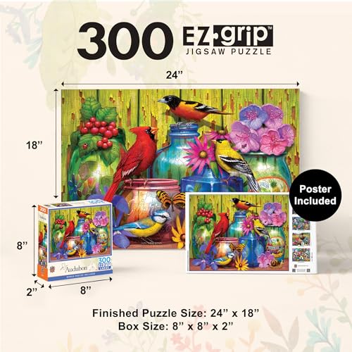 MasterPieces 300 Piece EZ Grip Jigsaw Puzzle - Feathered Reflections - 18"x24" - style: Feathered Reflections