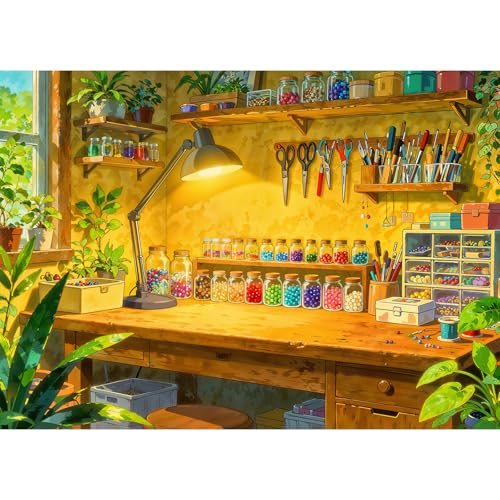 Puzzles for Adults 1000 Pieces, Jigsaw Puzzle for Adults, Fun Challenging Puzzle, Warm Cozy Corner Puzzles Game, Interlock Perfectly No Dust, Gifts for Easter Mother’s Day - color: Warm Cozy Corner