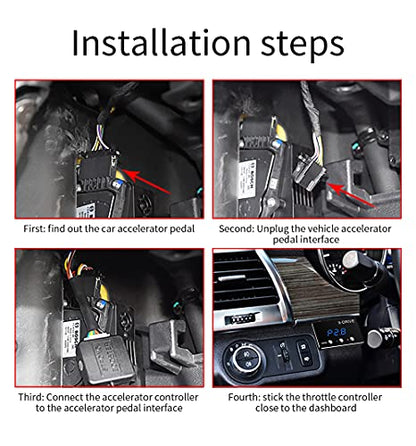 Throttle Response Controller 9 Drive Modes Smart Electronic Racing Accelerator Compatible with Dodge Challenger Ram Jeep Cherokee KJ KK Wrangler JK Maserati Ghibli - size: 807