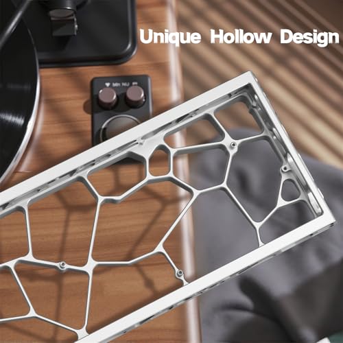H60 Hollow Aluminum Keyboard Case,60% Compact Customized Mechanical Gaming Keyboard Housing Compatible with Wooting60/Win60/GH60/MADLIONS MAD 60 HE 61Keys Barebones Keyboards DIY (Silver) - color: Silver