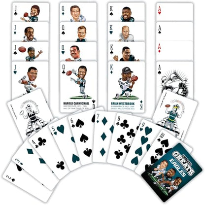 Masterpieces Officially Licensed NFL Philadelphia Eagles Playing Cards - 54 Card Deck for Adults - style: Philadelphia Eagles