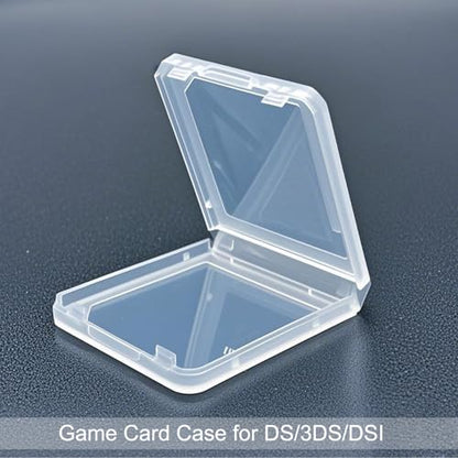 12Pcs Game Case Clear Game Card Box Anti Dust Cover Transparent Storage Box Case for DS 3DS DSI Protective Single Cartridge Holder