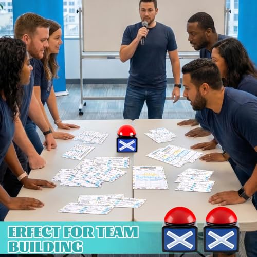 Summer Friendly Feud Game with 2 Answer Buzzers, Fun Family Summer Party Board Games for Adults Feud Card Trivia Quiz Activities for Holiday Party Family Office Group Team Building - style: Summer