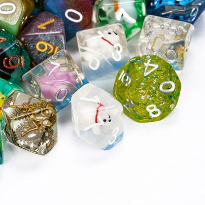 10 Pack D10 Polyhedral Dice Set, Random Color 10 Sided DND Dice for RPG Role Playing Games Table Games - color: 10pcs D10 Random Color
