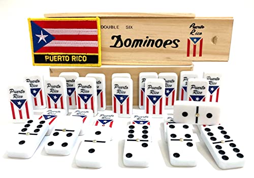 Puerto Rico Dominoes Set Gift Domino de Puerto Rico Rican Boricua Domino Adult Accessories