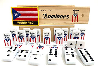 Puerto Rico Dominoes Set Gift Domino de Puerto Rico Rican Boricua Domino Adult Accessories