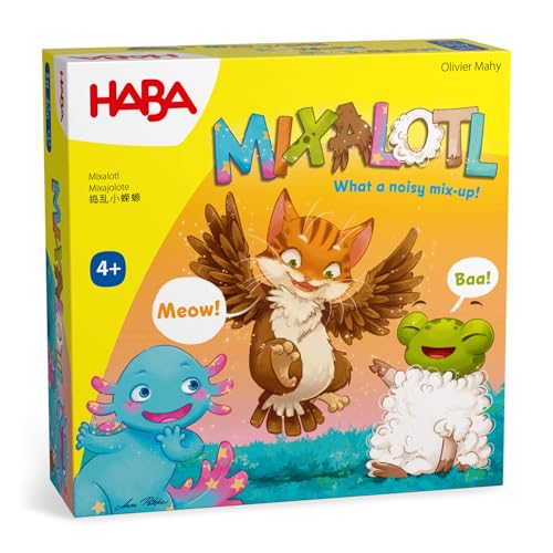 HABA Mixalotl: Fast-Paced Animal Matching Game for Kids Ages 4+, Family Card Game with Mixed-Up Sounds & Reactions, Fun for Children and Adults