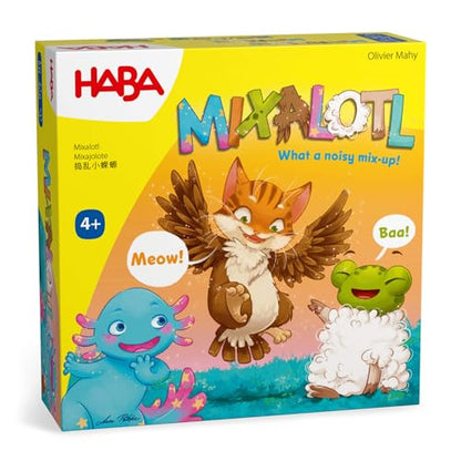 HABA Mixalotl: Fast-Paced Animal Matching Game for Kids Ages 4+, Family Card Game with Mixed-Up Sounds & Reactions, Fun for Children and Adults