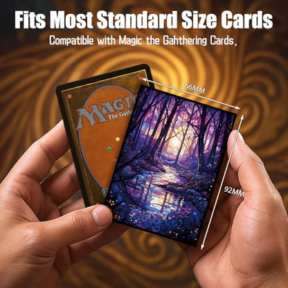 MTG Card Sleeves - Swamp - Ultra Clear Front & Matte Finish Back, 100 Count Standard Size Matte Art Sleeve for Magic The Gathering - color: Swamp