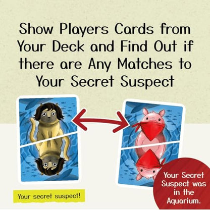 Gamewright - Deduckto – Logic & Deduction Card Game for Kids & Families | Fast‑Playing Mystery Game | 2–4 Players Ages 8+ | Family Game Night Fun