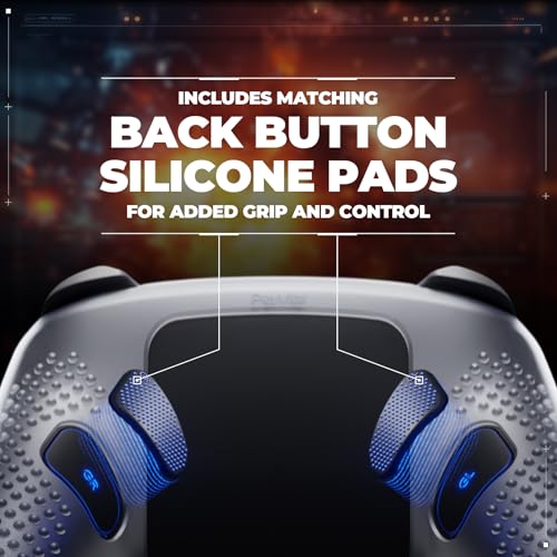 PlayVital Silicone Cover Skin for Nintendo Switch 2 Pro Controller – 3D Studded Edition Anti-Slip Grip Protector Case for Switch 2 Pro with Back Button Cap & Thumb Grips - Clear White - color: Clear White