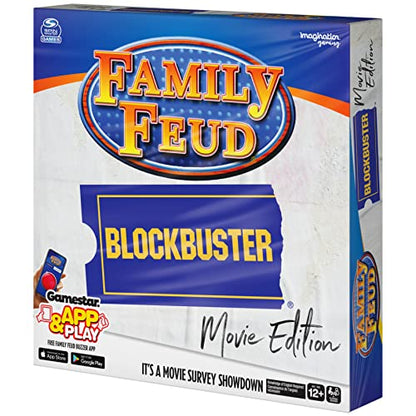 Family Feud Blockbuster Edition, Movie Trivia Survey Showdown Board Game for Ages 12 & up - color: Blockbuster Edition