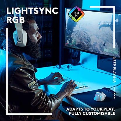 Logitech G502 X Plus Wireless RGB Gaming Mouse - White | Optical Switches, LIGHTSYNC RGB, 13 Buttons, Infinite Scroll, <130 Hr Battery, USB-C, POWERPLAY Charging, PC/Mac Compatible - color: White, style: Wireless