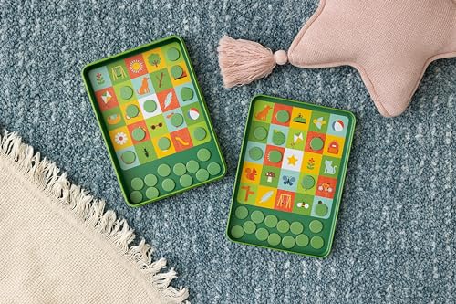 Petit Collage: Magnetic Bingo - in The Park | Outdoor Bingo Set, Find the Items at the Park | Includes Travel Tin for On-the-go Play| Great for Kids 4+